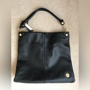 Vince Camuto Ruell Black Leather Handbag